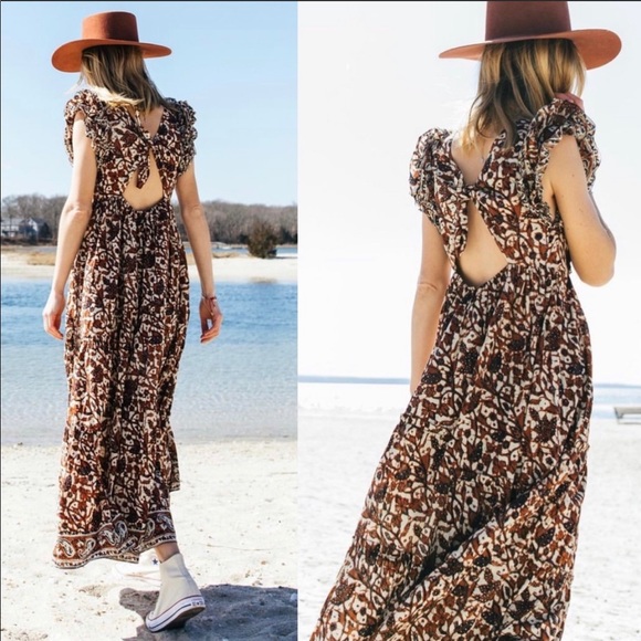 🔥Sale🔥 Anthropologie Ruffle Maxi Dress - Picture 5 of 9